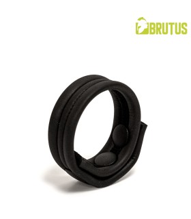 Cockring Neoprene à Pressions Brutus noir