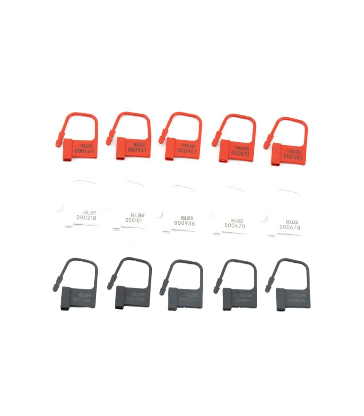 Lot 5 Cadenas Numérotés pour cages de chasteté