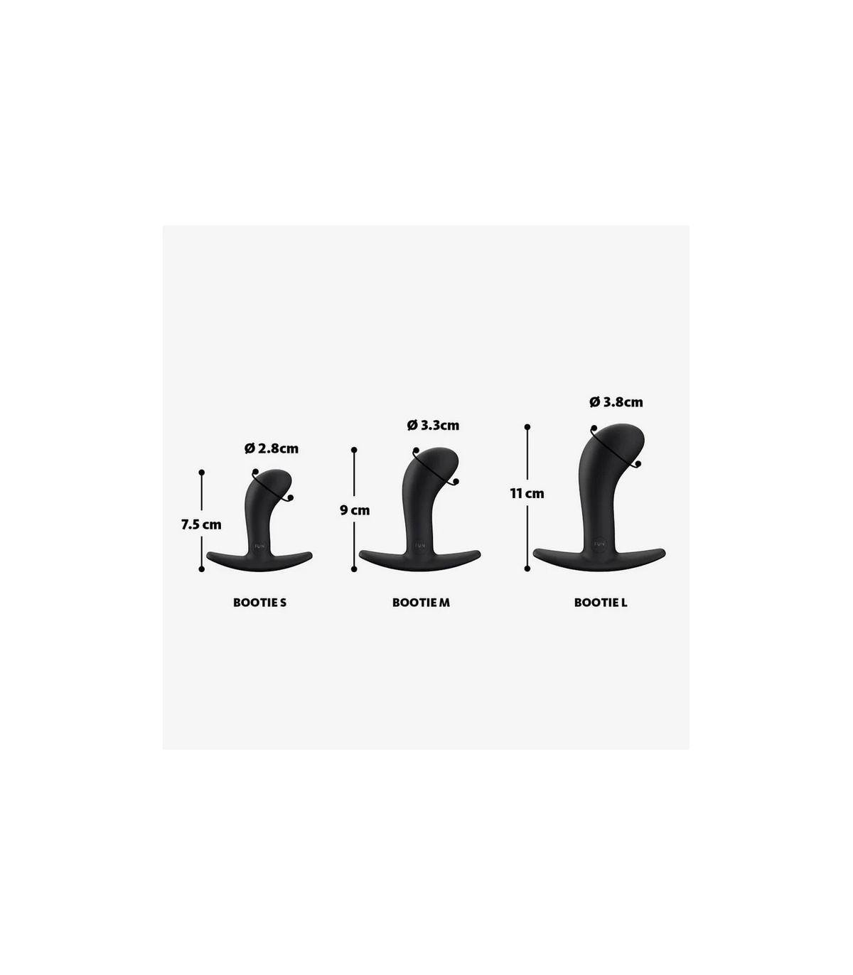 Plug Anal Silicone Noir Fun Factory Bootie