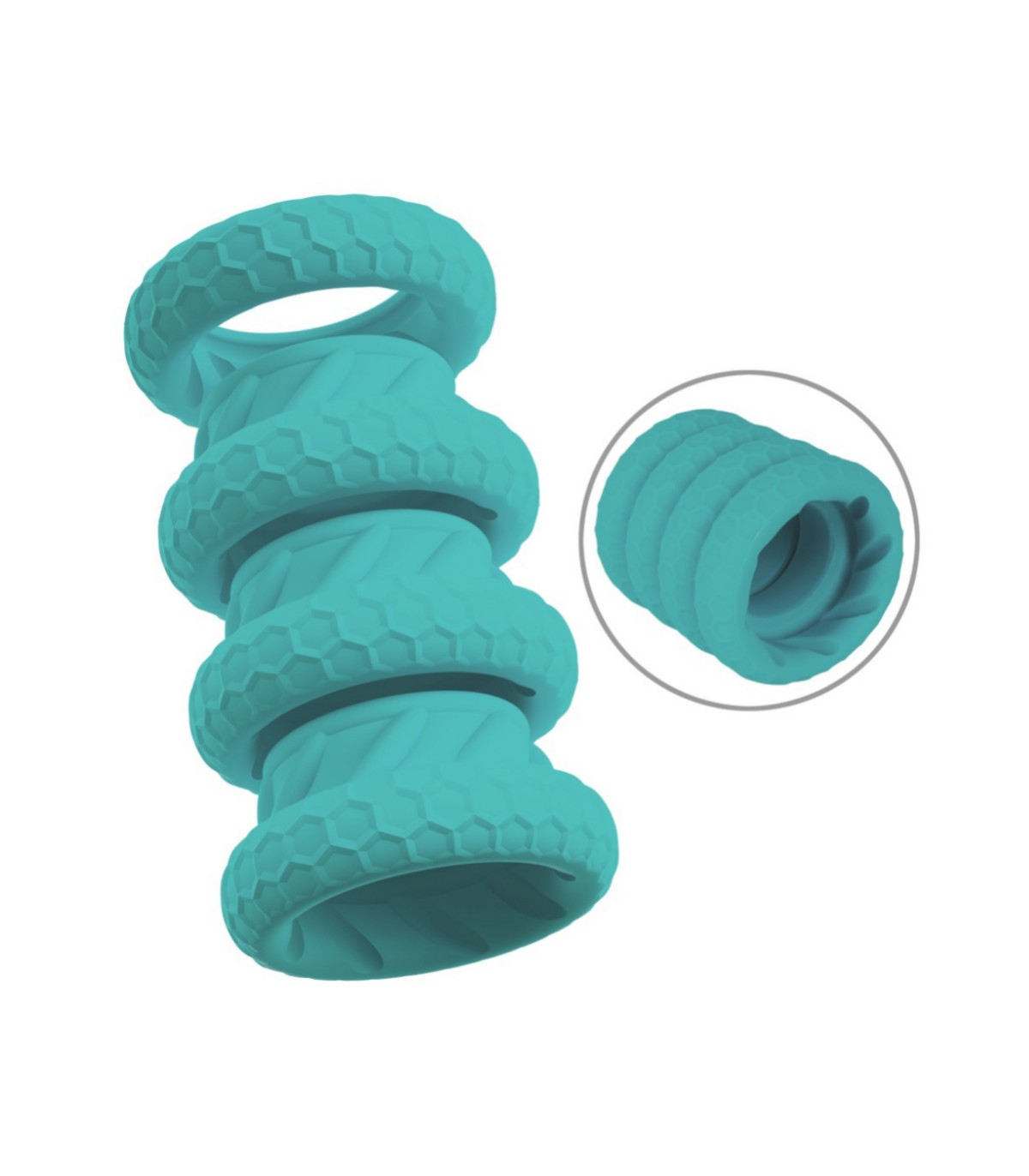 Set de 4 Anneaux pour Pénis et Testicules