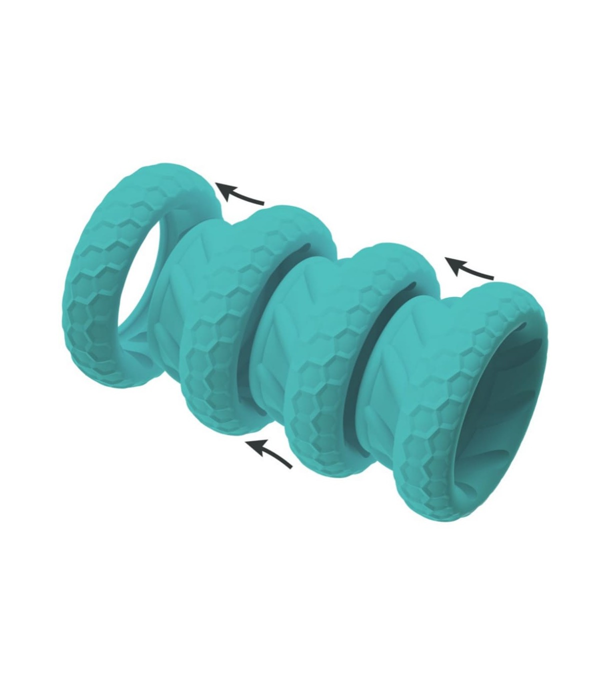 Set de 4 Anneaux pour Pénis et Testicules