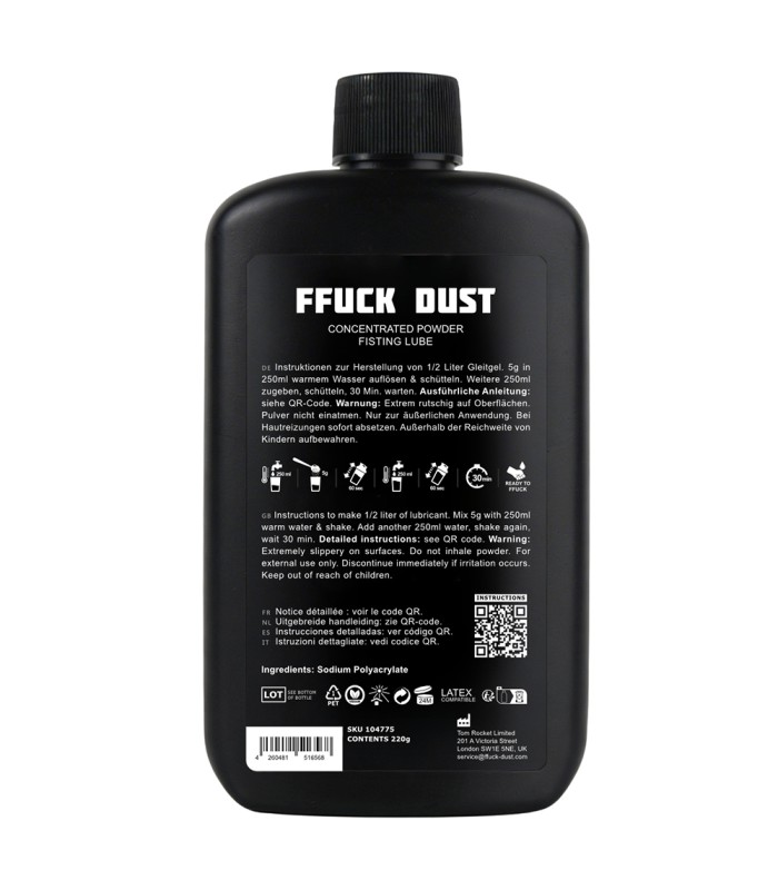 Lubrifiant Poudre FFuck Dust Fist Club gay