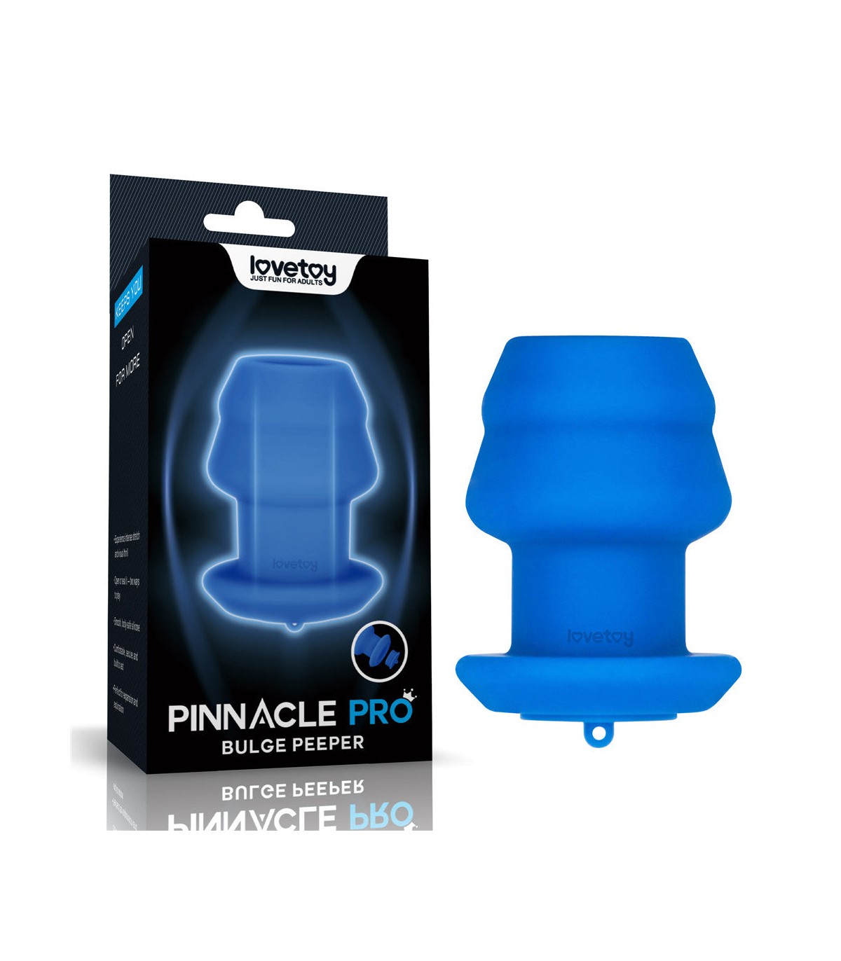 Plug Tunnel Anal avec Bouchon Bulge Peeper 8,5x6,9cm
