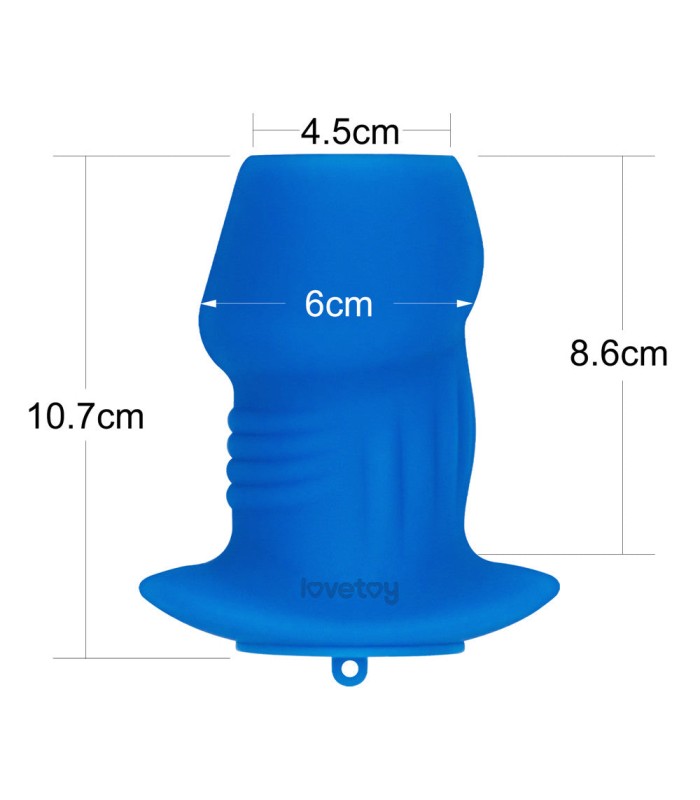 Plug Tunnel Ouvert Bleu Lovetoy