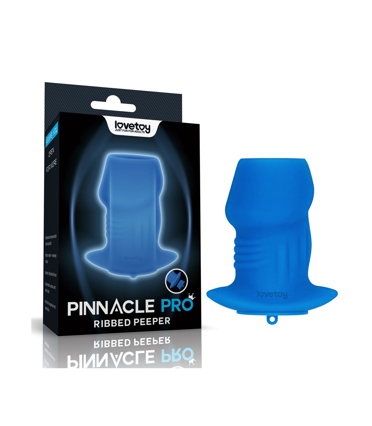 Plug Tunnel Ouvert Bleu Lovetoy