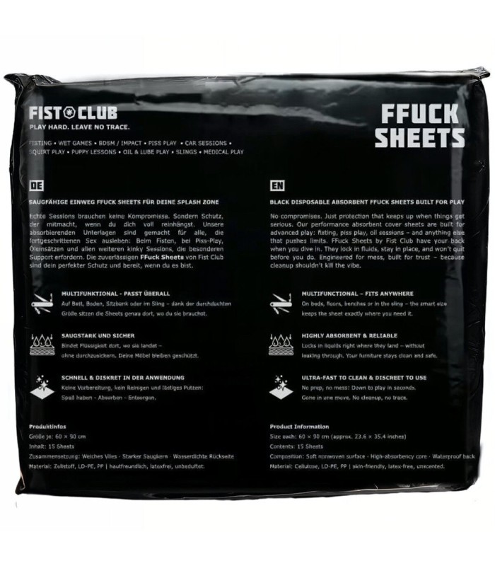 Feuilles Absorbantes Jeux Extrèmes ffuck sheets
