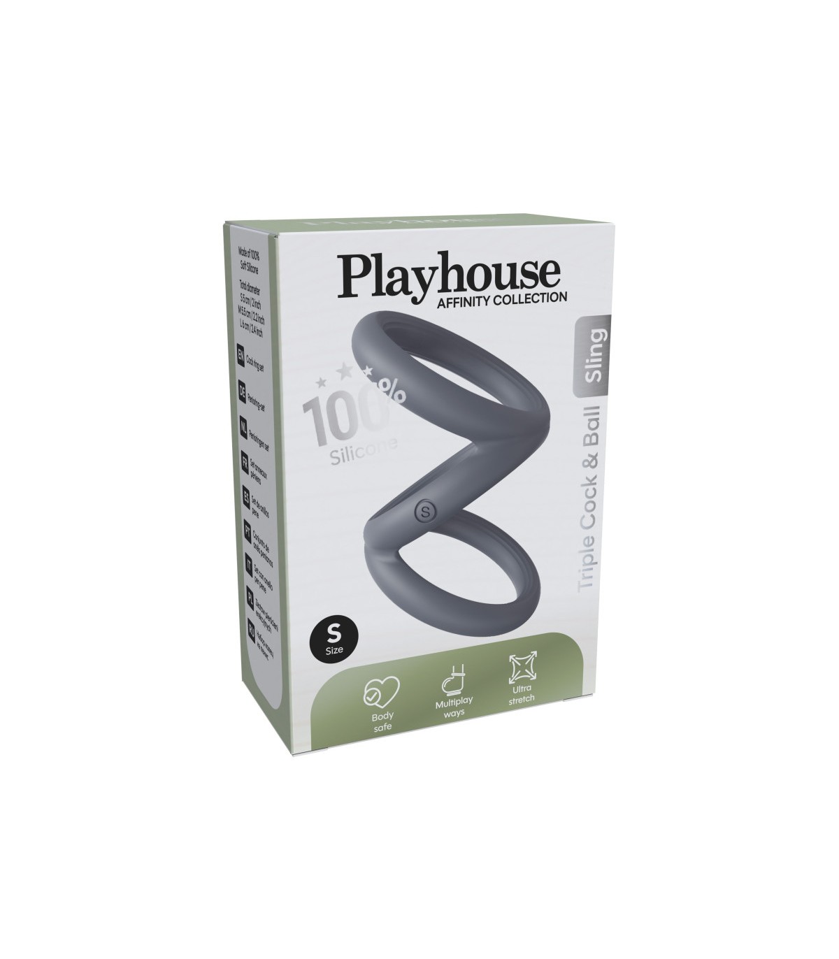 Cockring Silicone Triple Cock 40mm