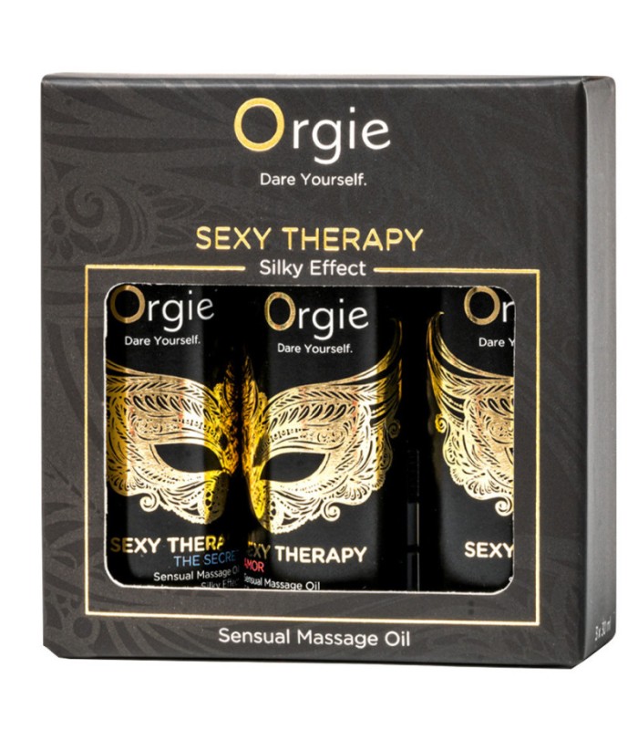 Coffret 3 Huiles de Massage Orgie Sexy Therapy