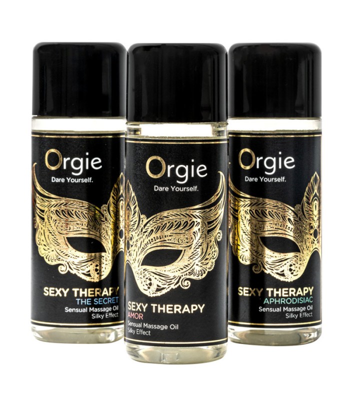 Coffret 3 Huiles de Massage Orgie Sexy Therapy