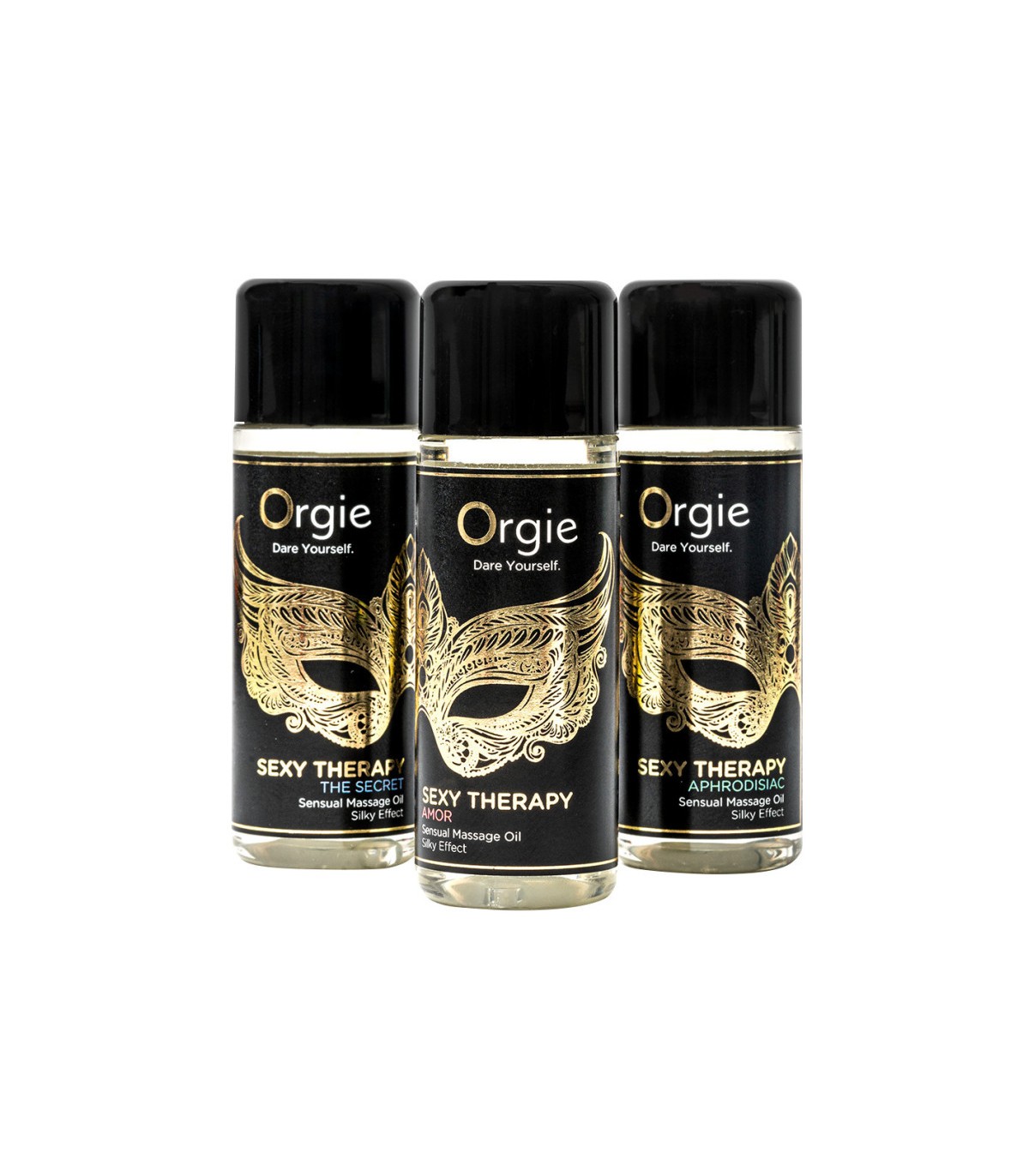 Coffret 3 Huiles de Massage Orgie Sexy Therapy