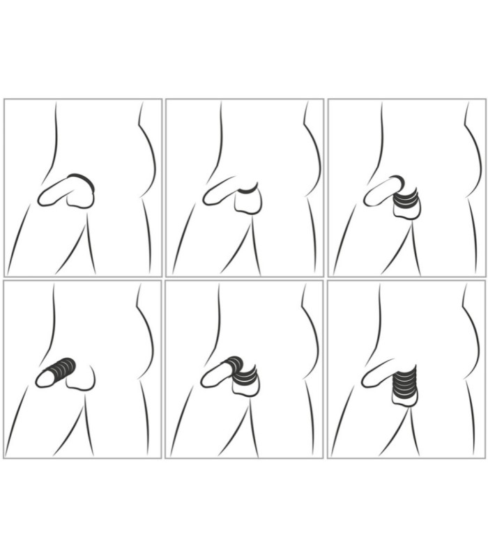 Lot de 6 Anneaux Extensible Cock & Ball
