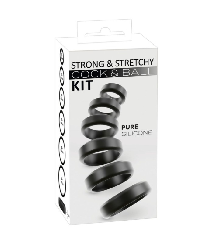 Lot de 6 Anneaux Extensible Cock & Ball
