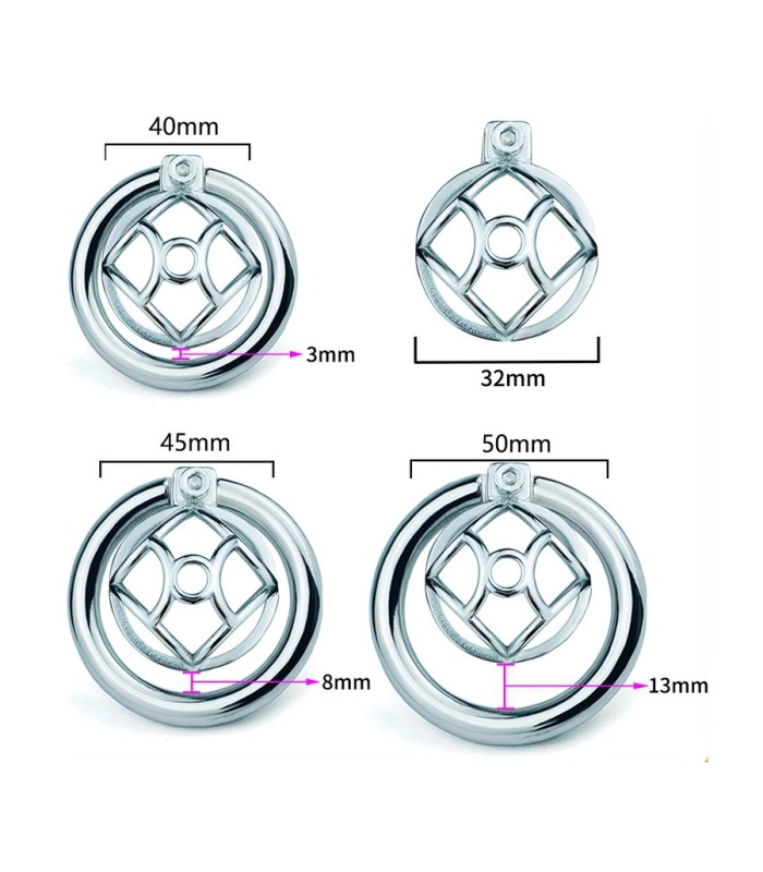 Cage de Chasteté avec Plug Urétral Hexy