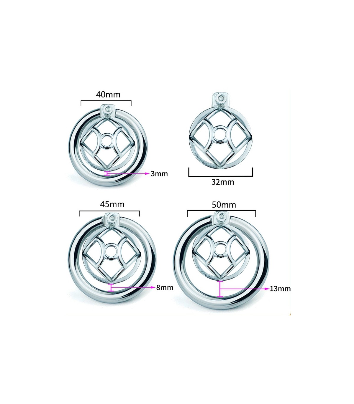 Cage de Chasteté avec Plug Urétral Hexy