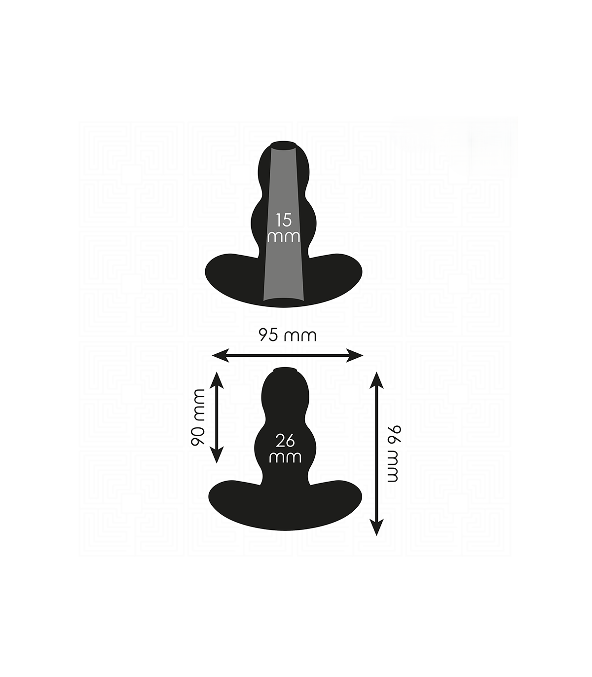 Plug Tunnel Anal Silicone 4,5cm