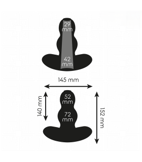 Plug Tunnel Anal Silicone 7,2cm