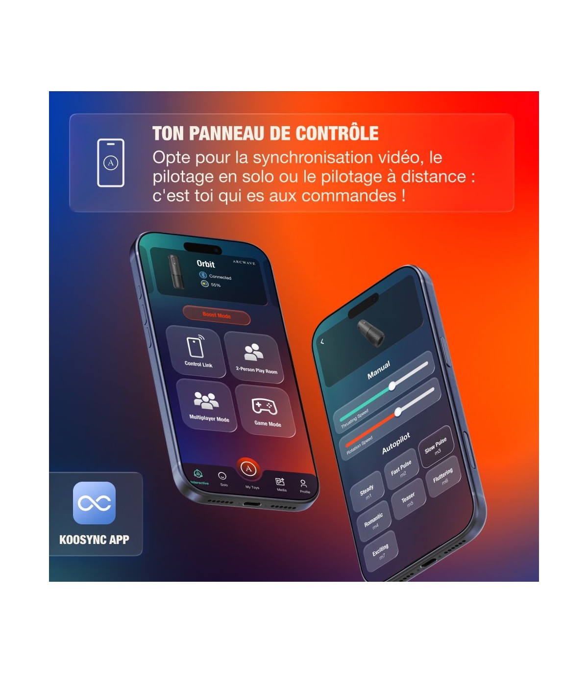 Masturbateur Koosync App Arcwave Orbit