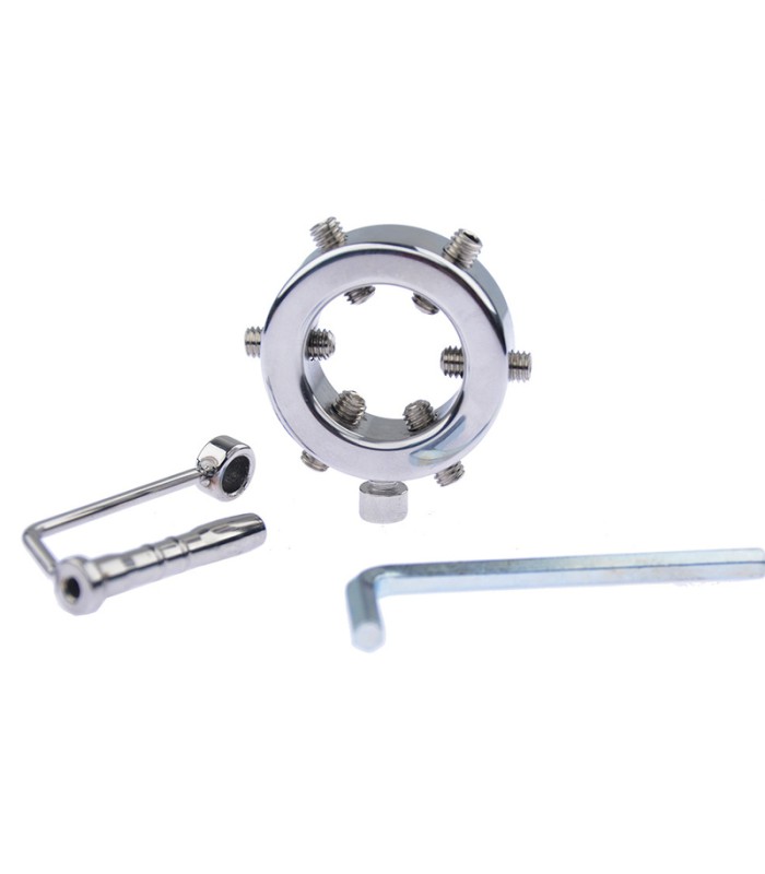 Anneau de Gland CBT avec Plug Urètre 7mm