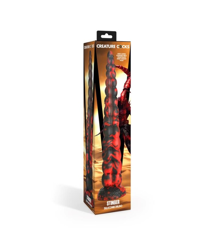 Gode Scorpion Rouge Stinger 35x5,5cm
