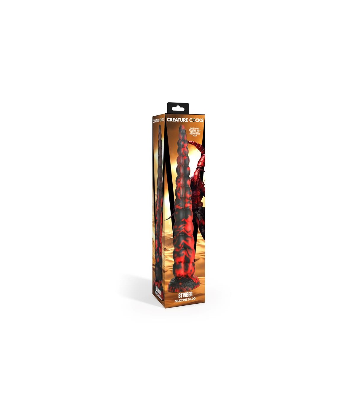 Gode Scorpion Rouge Stinger 35x5,5cm