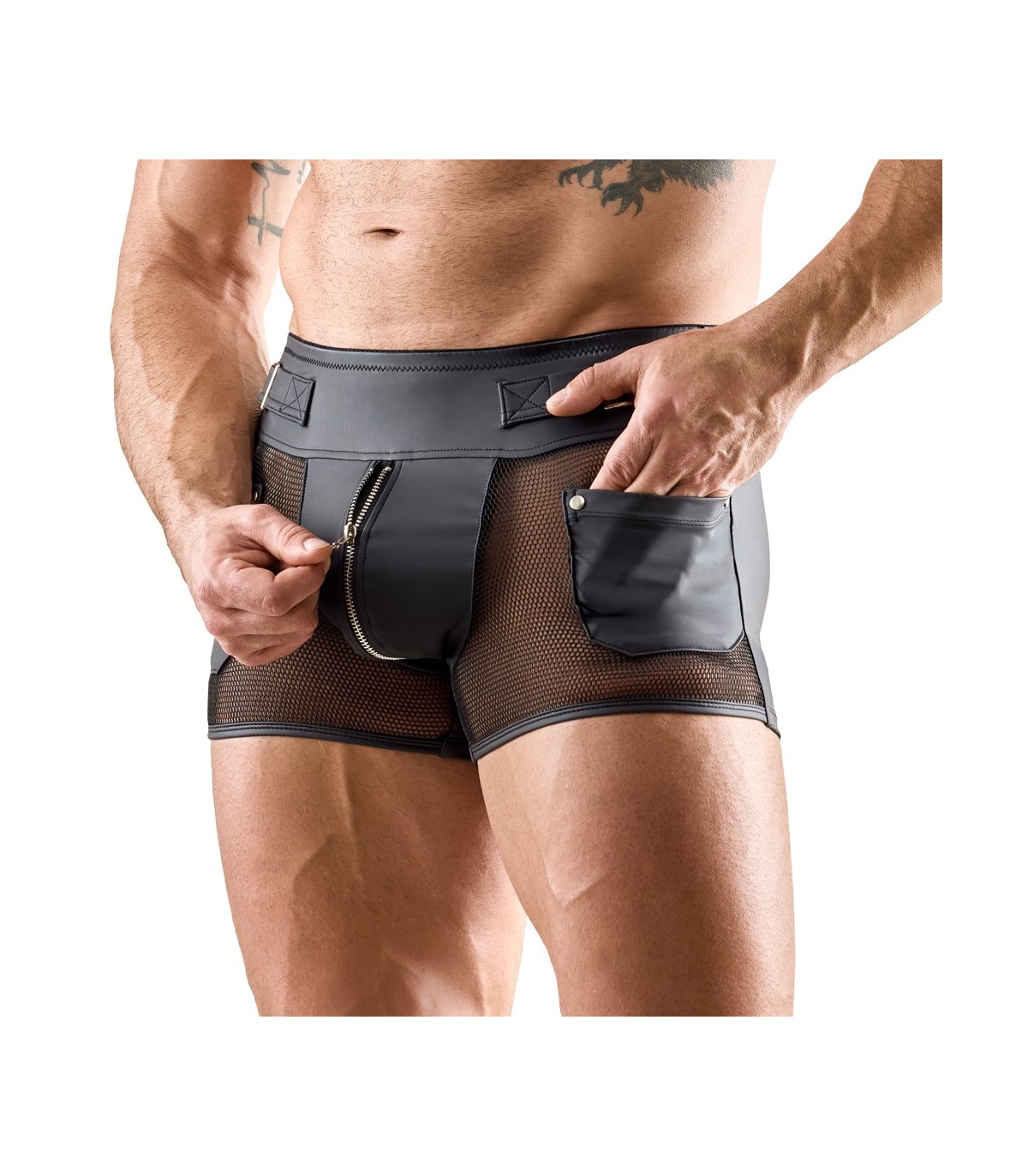Boxer Sexy Résille et Wetlook Mat Svenjoyment