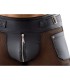 Boxer sexy Noir Mat à Boucles Pour Homme