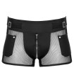 Boxer sexy Noir Mat à Boucles Pour Homme
