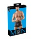 Boxer sexy Noir Mat à Boucles Pour Homme