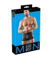 Boxer sexy Noir Mat à Boucles Pour Homme