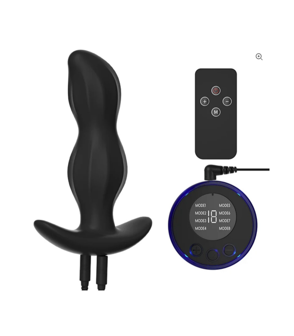 Plug Anal Électro avec Boîtier Player E-Stim