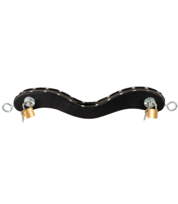 Humbler noir avec cadenas Zado en cuir