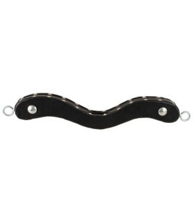 Humbler BDSM Zado noir en bois recouvert de cuir