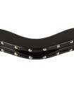 Humbler BDSM en cuir noir riveté Zado