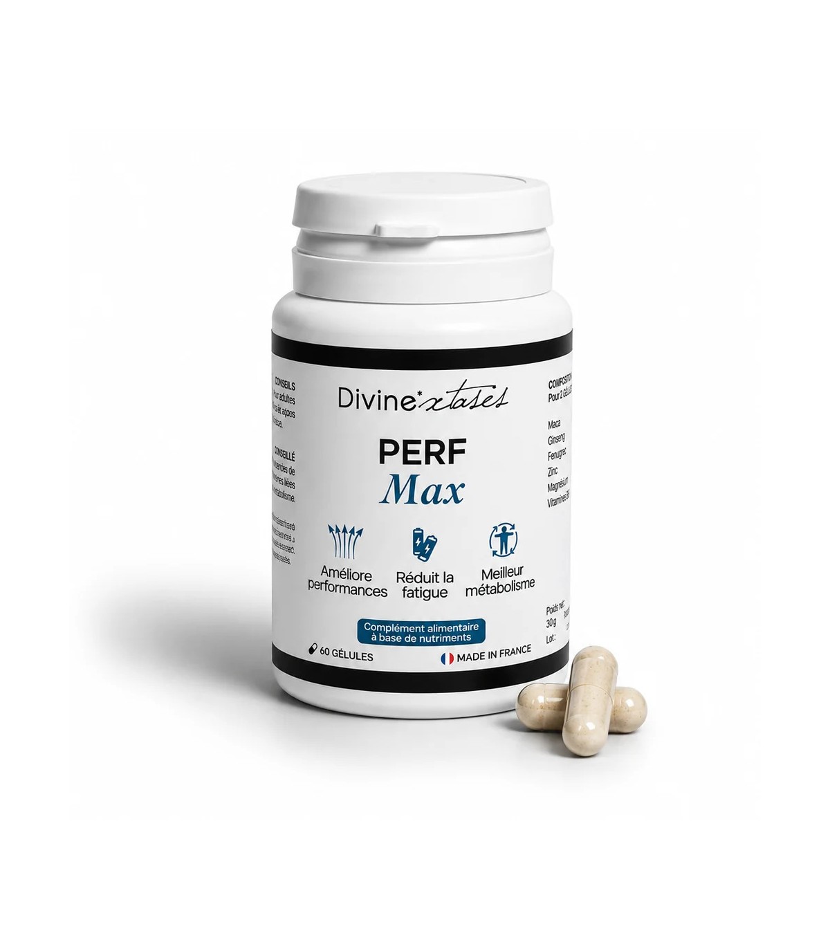 Perf Max Divinextases complément alimentaire vitalité homme