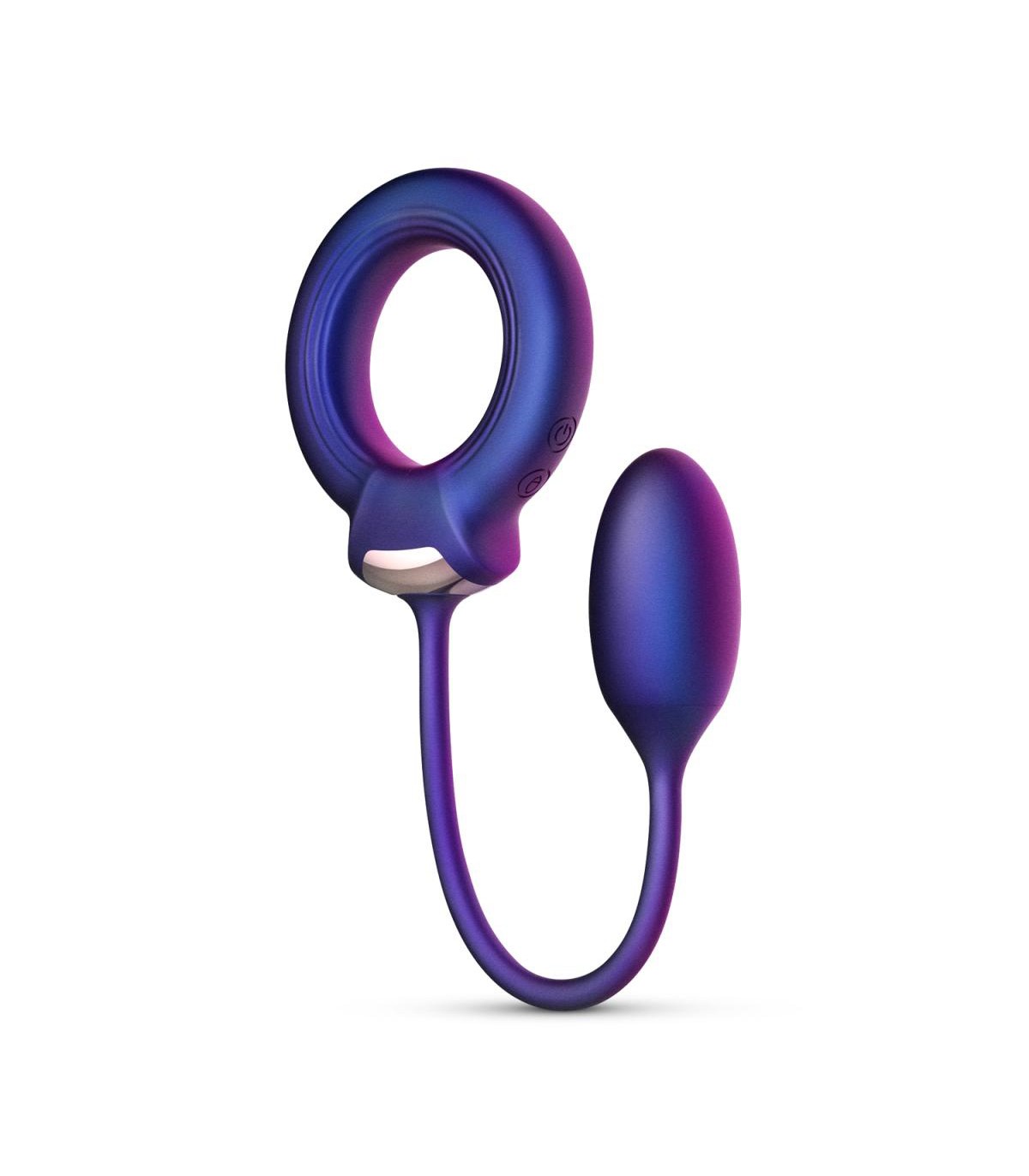 Cockring à plug vibrant Eclipse Hueman