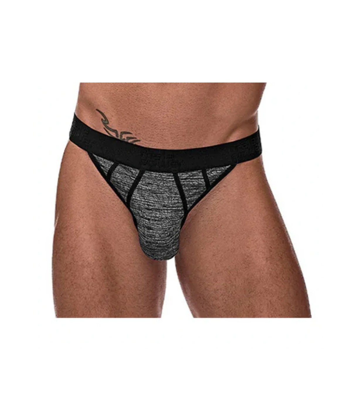 Jockstrap homme gris chiné Male Power