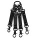 Ensemble Hogtie BDSM Vantage 8 Avanza en simili cuir noir