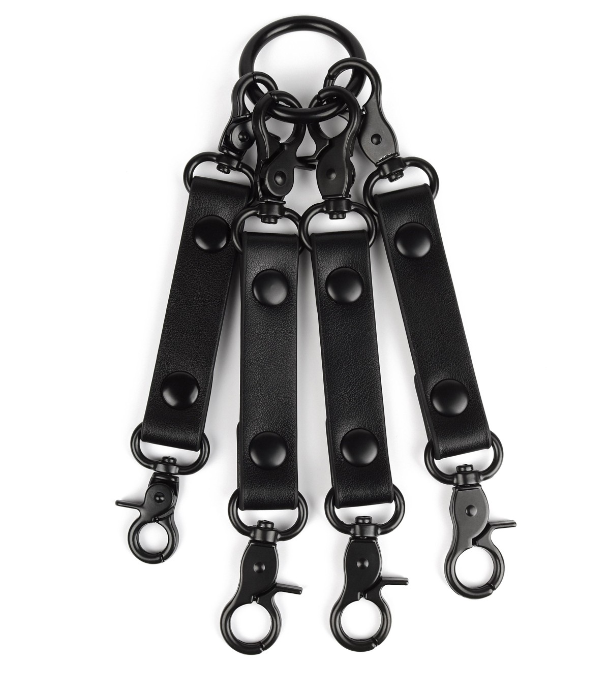 Ensemble Hogtie BDSM Vantage 8 Avanza en simili cuir noir