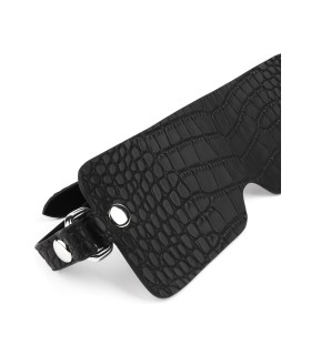 Masque cuir croco Feros pour pratiques fétichistes