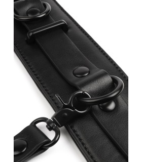 Accessoire cuir poignets homme pour soumission radicale