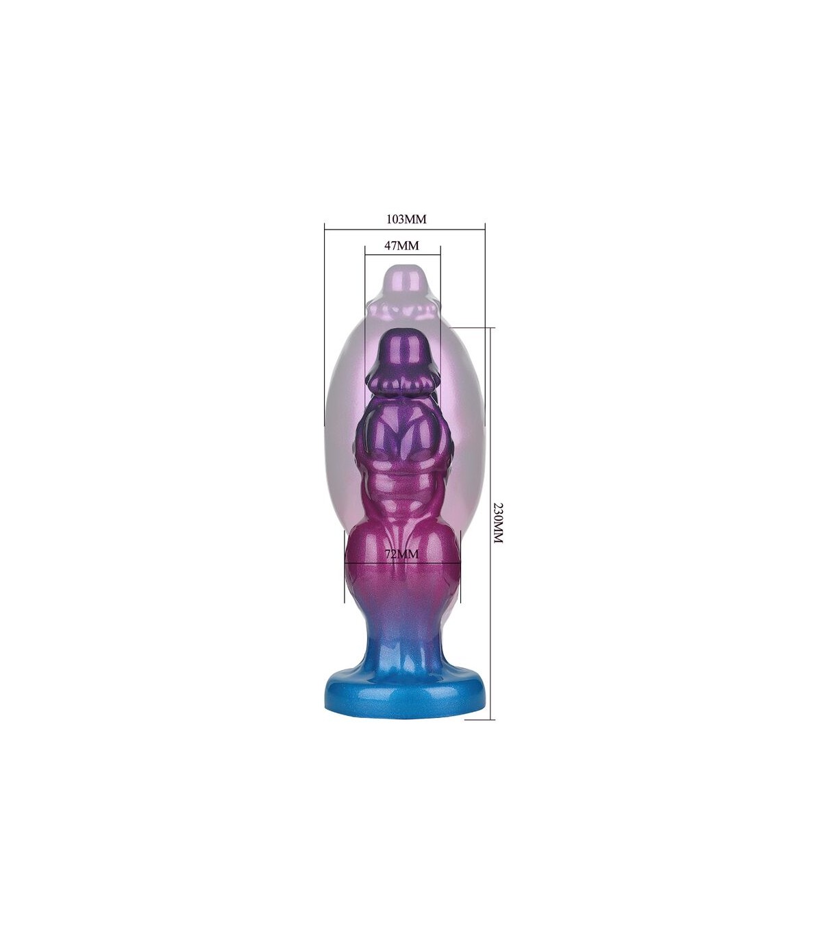 dimensions du Gode Gonflable Monsters Rift Titan