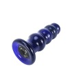 Plug Anal Vibrant en Verre bleu The Radiant