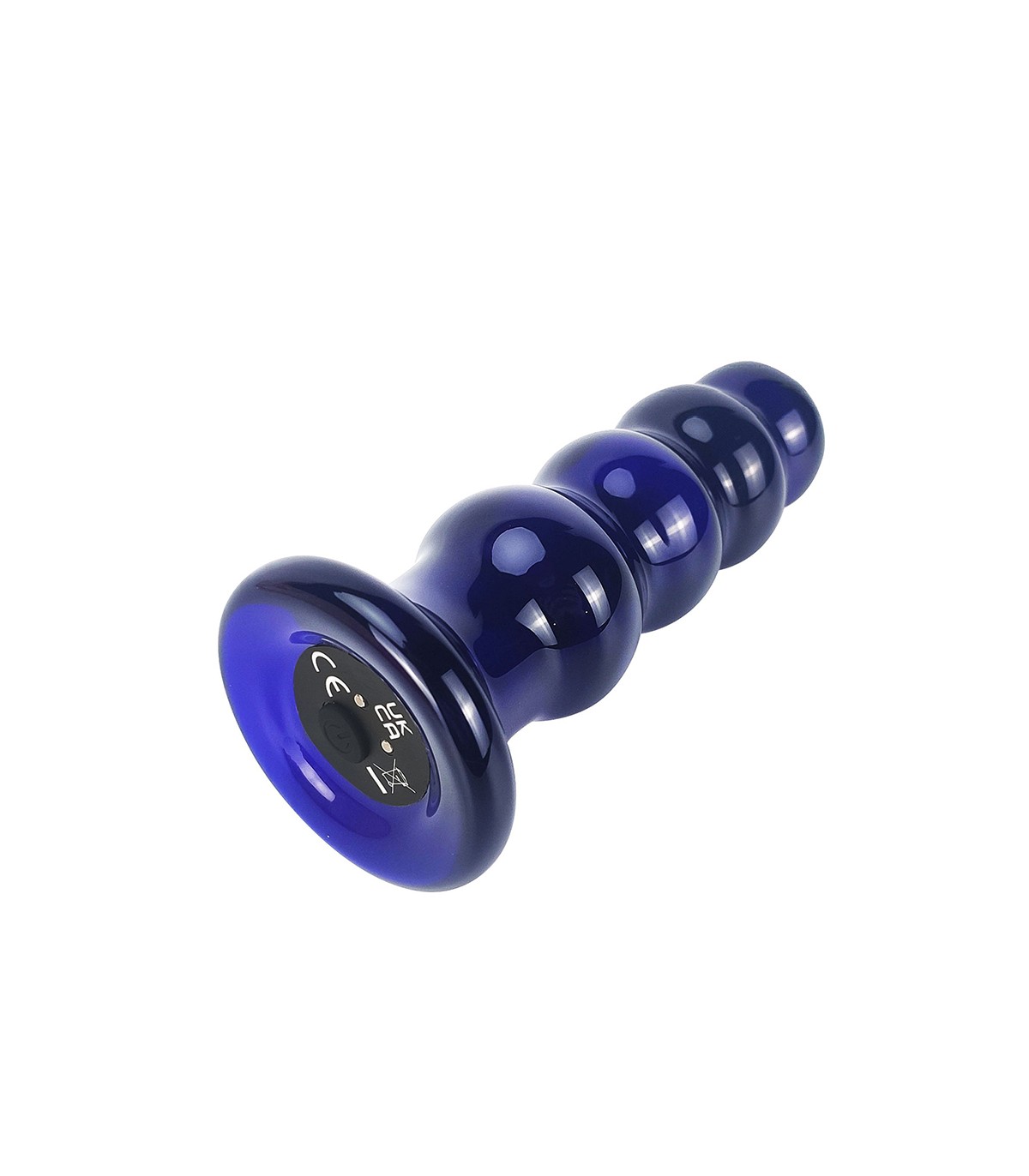 Plug Anal Vibrant en Verre bleu The Radiant