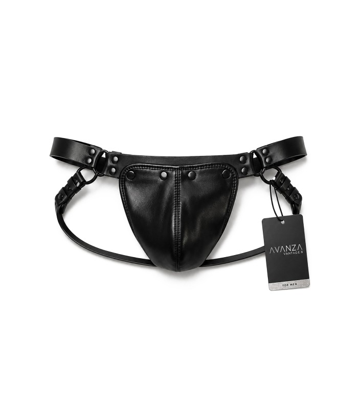 Jockstrap Noir Avec Cache Amovible