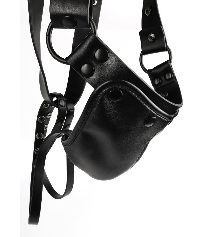Jockstrap Noir Avec Cache Amovible