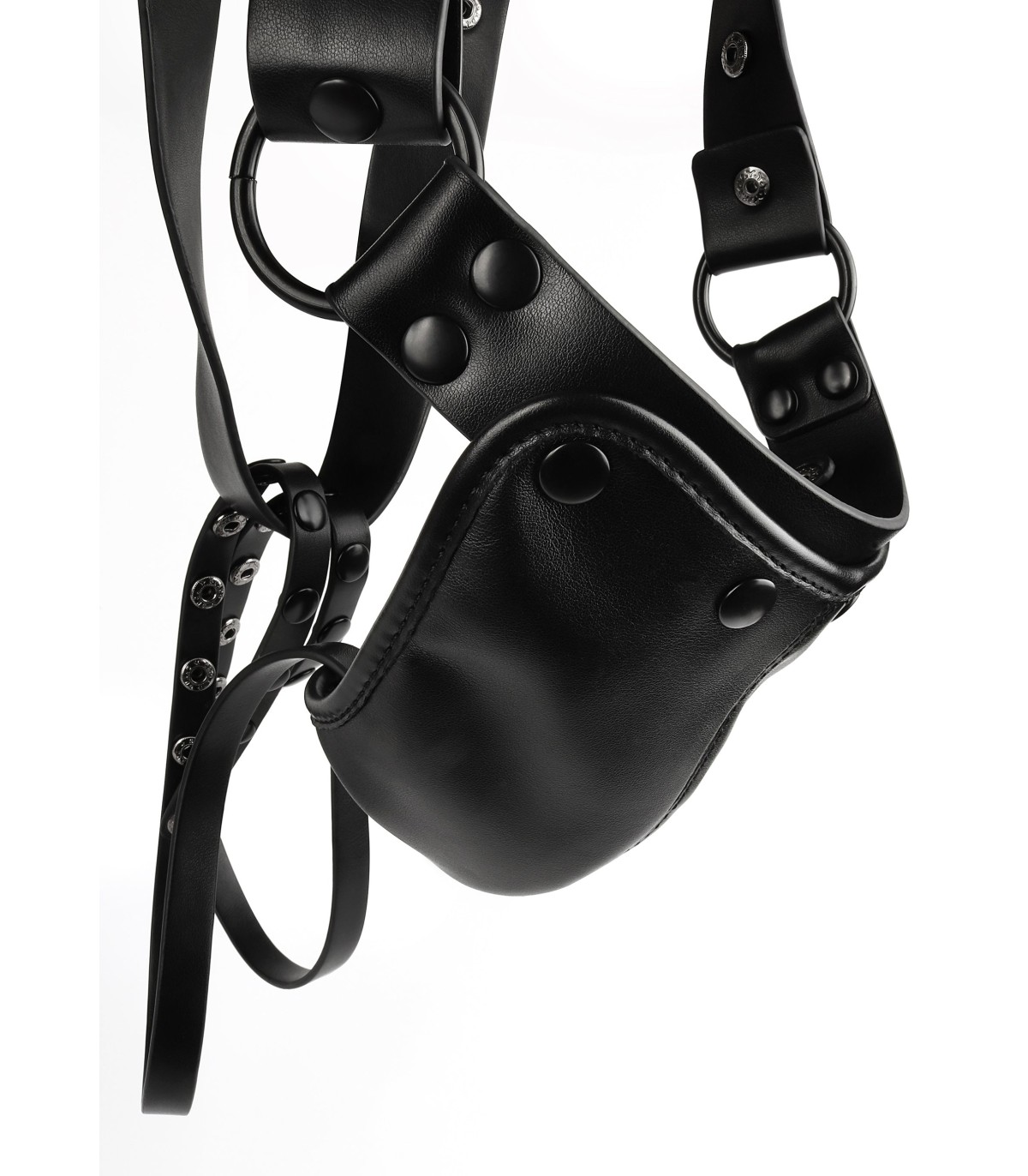 Jockstrap Noir Avec Cache Amovible