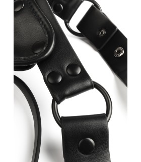 Jockstrap Noir Avec Cache Amovible