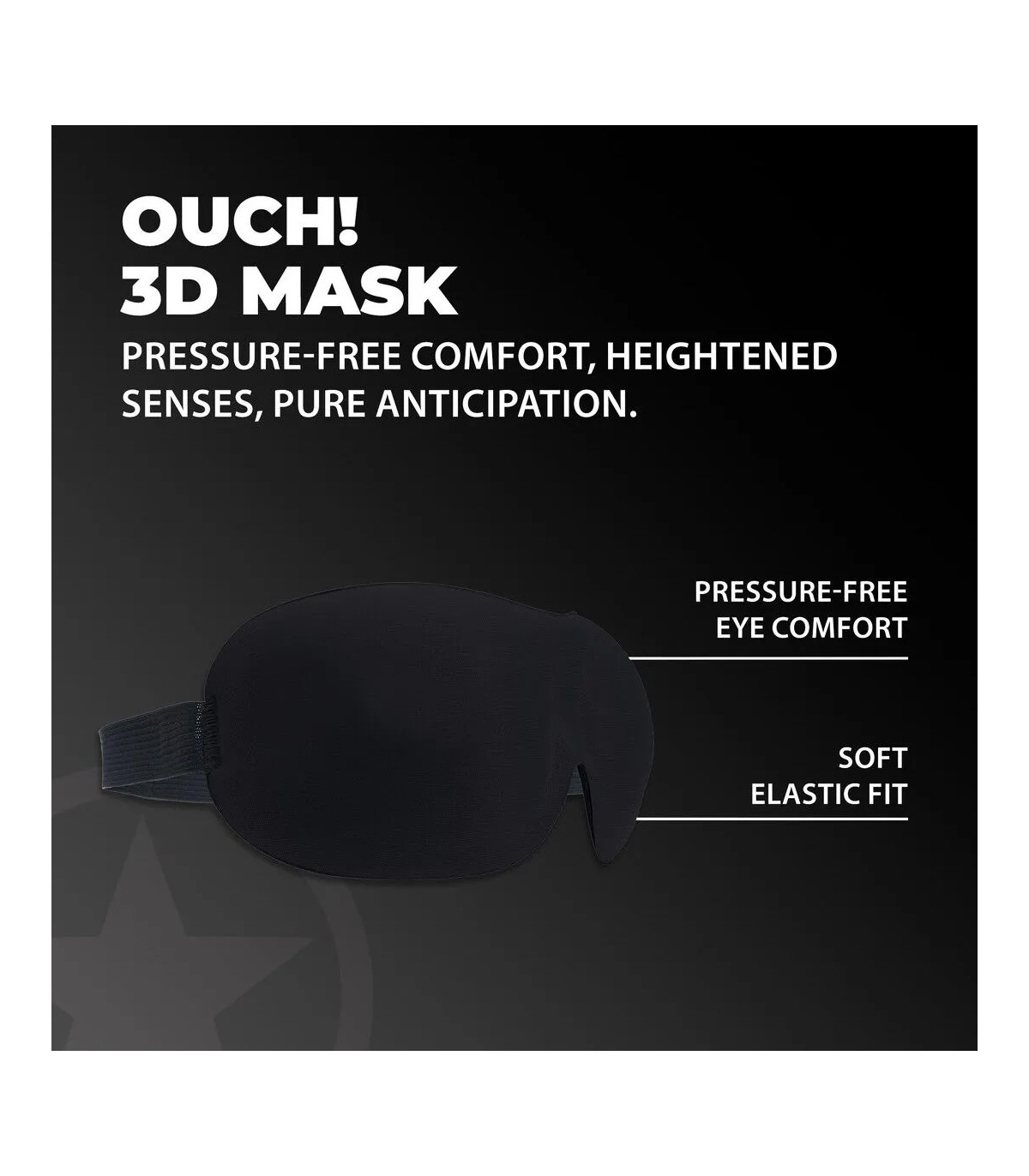 Masque Occultant Ouch 3D Noir