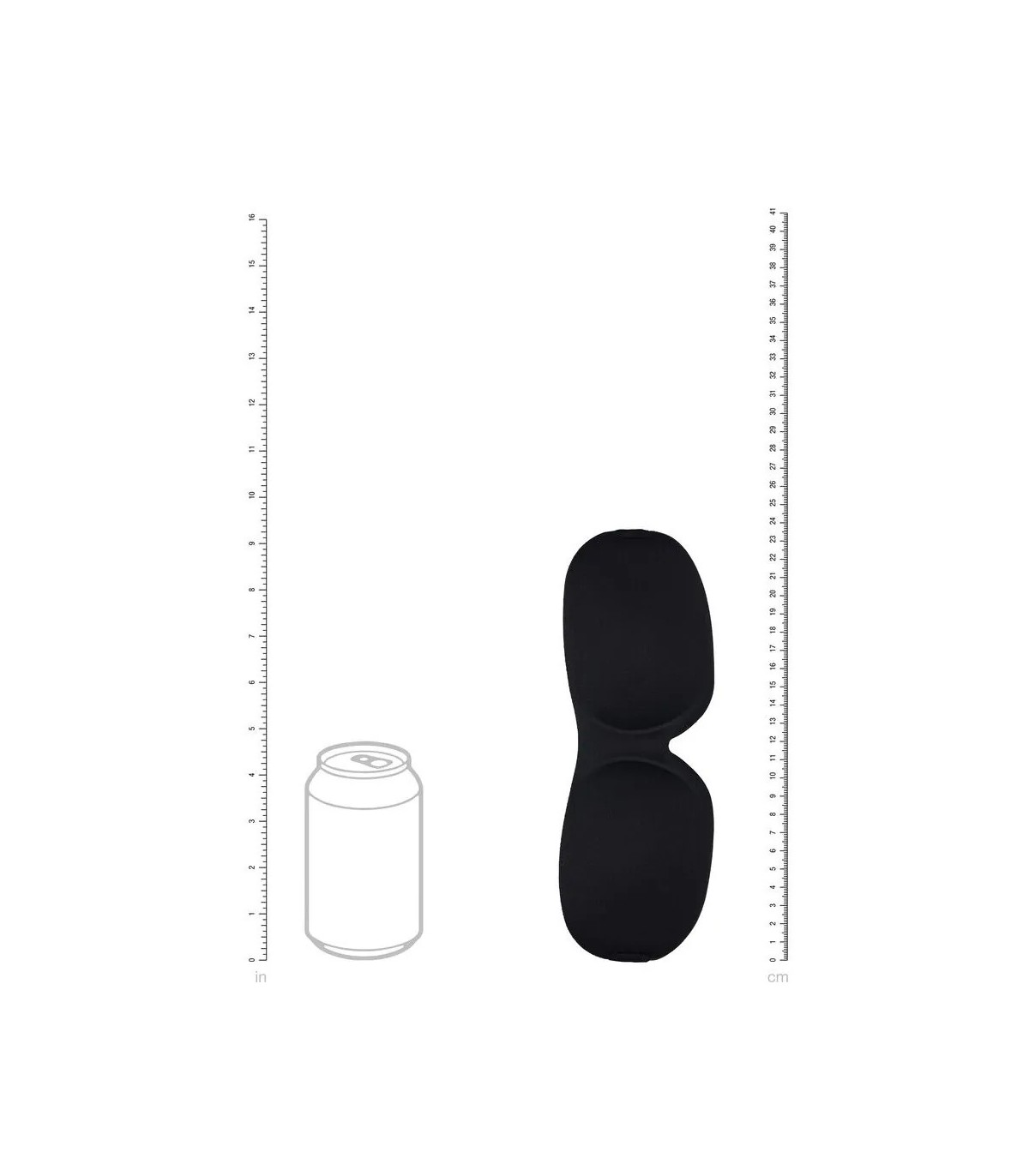 Masque Occultant Ouch 3D Noir