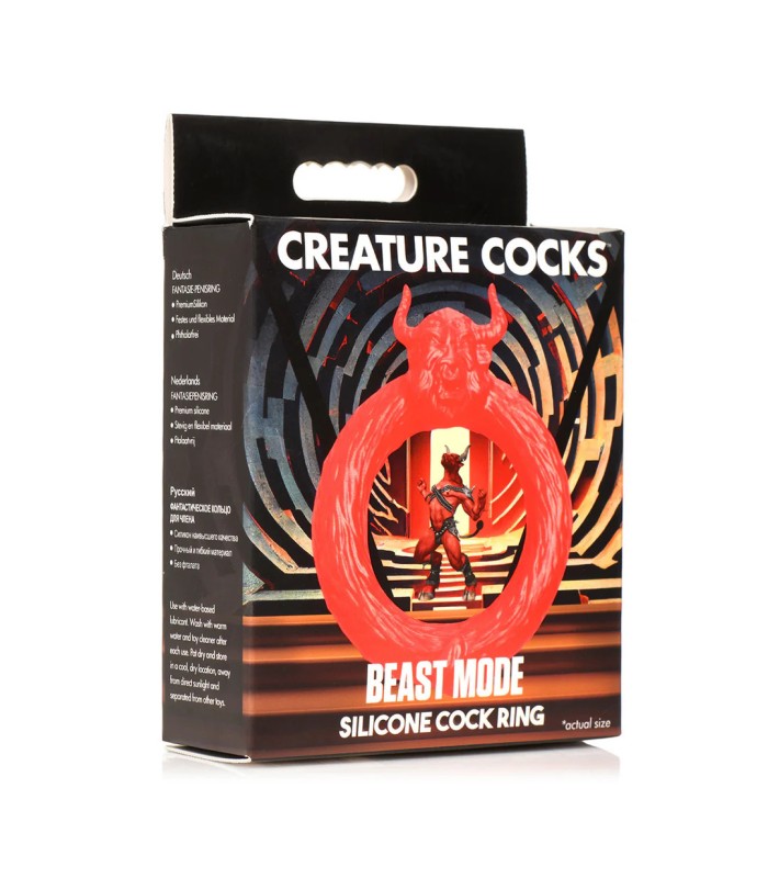 Cockring Silicone Rouge Beast Mode 40mm